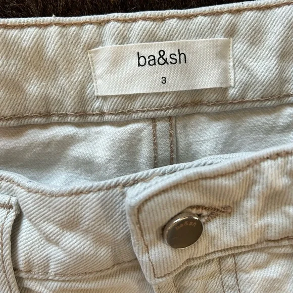 ba&sh Jeans High Waist slouchy straight Light Wash